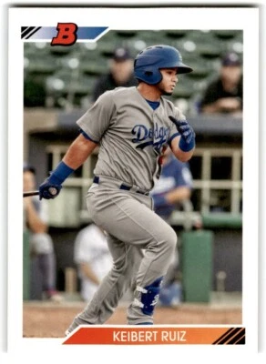 2020 Bowman Heritage Keibert Ruiz Los Angeles Dodgers #BHP-143 - Image 1 of 2