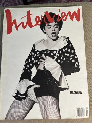 INTERVIEW Magazine June 1990 MADONNA Herb Ritts Steven Sprouse Debbie Harry - Image 1 of 4