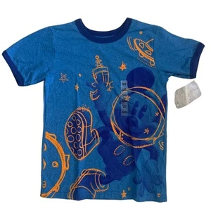Disney Mickey Mouse Blue T Shirt Size Small or 5/6 NEW - Picture 1 of 1