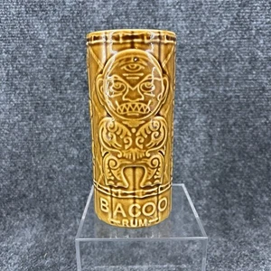 Bacoo Rum Tiki Mug Glass Tumbler Brown Ceramic Hawaiian Style Bar 6" - Picture 1 of 7