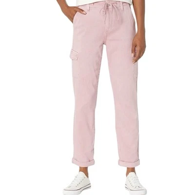 PAIGE Women's Christy Cargo Tapered High Rise Cuffed in Vintage Garden Rose 27 - Image 1 of 4