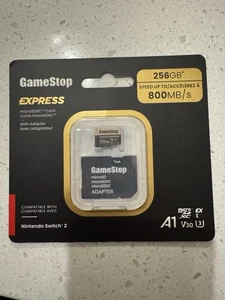 Express Microsdxc Card with Adapter 256 Gb SD Card 800 MB/s Brand New Sealed - Picture 1 of 2