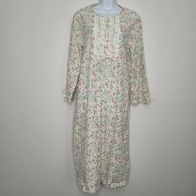 vintage Laura Ashley cottagecore dainty floral modest trad wife sleep dress S - Image 1 of 4