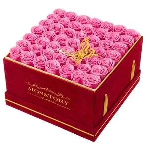 Preserved Roses in a Box 49-Piece Forever Flowers Gifts for Women Wife Mother... - Picture 1 of 6