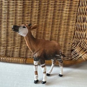 Okapi, Forest Giraffe, Zebra Giraffe, Plastic Replica Toy 6 "  F577 - Picture 1 of 3