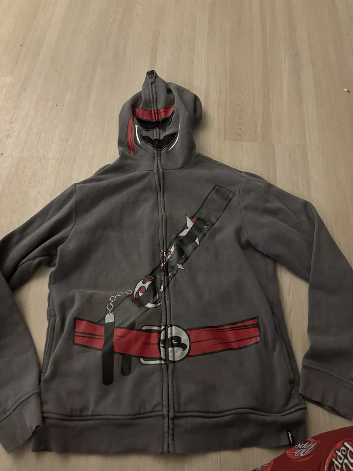 Chaqueta con Capucha Ninja Samurai Tony Hawk Estilo Patinador Cremallera Completa Niños XL Foto 1 de 3