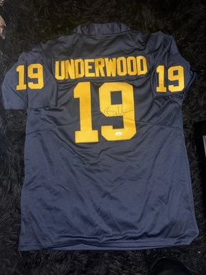 Bryce Underwood Signed Michigan Jersey  JSA AUTHENTICATED  - Image 1 of 3