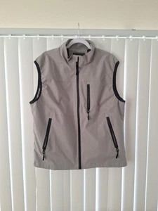 Mens XL Alliance Fashion Zip Up Vest Gray Sleeveless - Picture 1 of 6