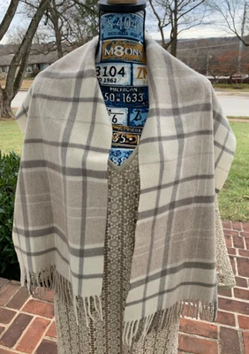 Talbots Unisex Multicolor Warm Scarf / 50% Cashmere&50% Wool/Made in Italy !!! - Image 1 of 4