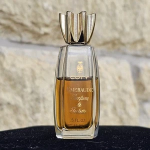 Vintage Emeraude Coty NY Parfum De Toilet PDT .5 oz Bottle Original, Collectible - Picture 1 of 1