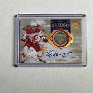 2023-24 Ultimate Emblems Gold Auto Walker Duehr #UE-WD Flames /99 - Picture 1 of 2