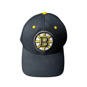 Boston Bruins Cap Hat Fitted Size 7 1/2 Black Embroidered Zephyr NHL Hockey 5931 - Picture 1 of 8