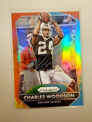 Panini Prizm #136 2015 Charles Woodson Tie Dye Prizm/25 Raiders  Foto 1 de 4