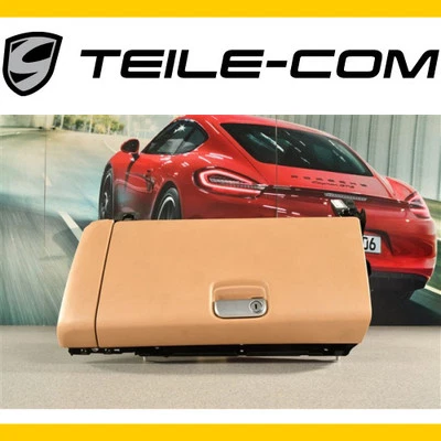 Porsche 911 991 / 718 Boxster/Cayman 982 Handschuhkasten Leder Luxorbeige - Imagem 1 de 3
