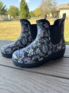 Vera Bradley x Totes Womens Floral Waterproof Slip On Rain Boots Size 6 - Picture 1 of 6