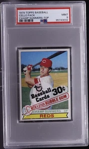1979 Topps Cello Pack PSA MINT 9 Sealed Ozzie Smith RC Champ Summers Top - Picture 1 of 2