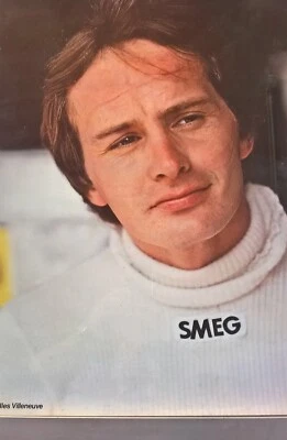 Set 2 MANIFESTI: VILLENEUVE e su FERRARI 312 T5, anni '80 originali, 70 x 50 cm. - Immagine 1 di 2