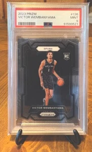 VICTOR WEMBANYAMA 2023-24 PRIZM BASKETBALL ROOKIE SPURS #136 RC PSA 9 - Picture 1 of 2