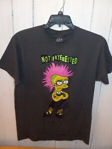 Lisa Simpson Not Interested T-shirt Medium The Simpsons Punk