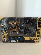 Transformers Buzzworthy Clunker Bumblebee 27BB vs Barricade 28BB Studio Series