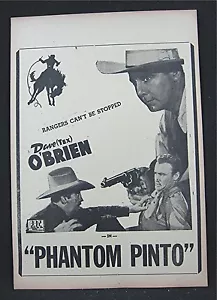 1941 Phantom Pinto vecchio poster film Broadside Dave Tex OBrien - Foto 1 di 1