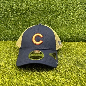 Chicago Cubs Hat Cap Mens Strapback Blue Gray Mesh Baseball MLB New Era NEW - Picture 1 of 9