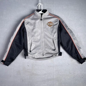 Harley-Davidson Motorcycle Jacket Women Mesh Vented Riding Biker Gray Black XS - Picture 1 of 12