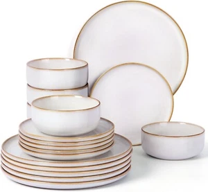 Geschirr Set für 6 Personen 18-teilig Speiseteller Tafelservice Kratzfest B938 - Bild 1 von 6
