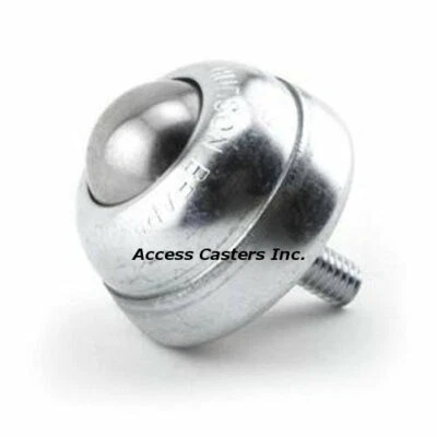 ACCESS CASTERS INC. SBT-1CS-5/16 Hudson Bearing, Stud Mounted Ball Transfer, 1" Carbon Steel Ball,
