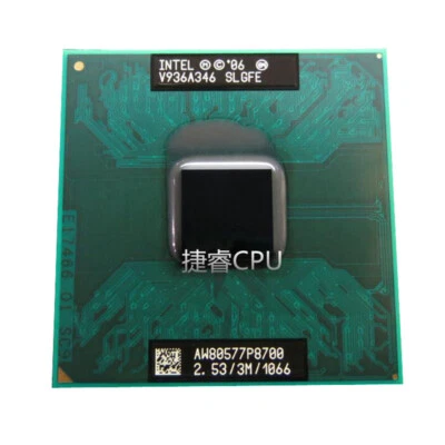 Intel Core 2 Duo P8700 2.53 GHz SLGFE Dual-Core Socket 478 Laptop CPU Processors - Image 1 of 3