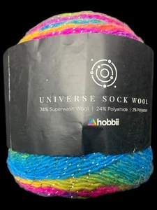 Hobbii Universe Sock Wool Yarn Glitter, #14 Galactic - Picture 1 of 4