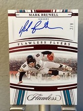2022 MARK BRUNELL FLAWLESS FOOTBALL FLAWLESS FLYERS AUTO 2/8 Ruby