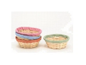 Cestas de Pascua, 4 cáscaras de bambú, Pascua, 19 cm, cestas, Pascua, bambú - Imagen 1 de 1