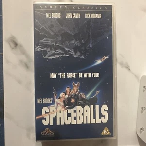 Spaceballs (VHS, 1987) Mel Brooks Rick Moranis (1993 cover) rare screen classics - Picture 1 of 6