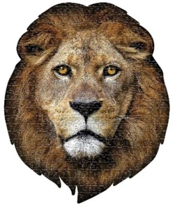 Jigsaw Puzzle Animal Wild Lion Freeform shaped 300 piece NEW 15" x 18" - Picture 1 of 1