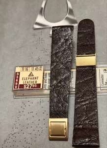 Besonderes braunes Leder 60er Jahre JB Champion Bulova Accutron Gr. 11/16 Uhrenarmband - Bild 1 von 7