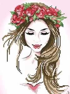 Diamond Dotz Garland Beauty Art Kit Painting Embroidery xmas Gift 28 x 41cm - Picture 1 of 5