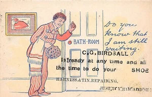 J51/Harrison Michigan? Postal c1910 C.G. Birdsall Harness Shop lata 264 - Imagen 1 de 4