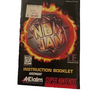 NBA Jam Anleitung Booklet für Super Nintendo SNES Midway Acclaim - Bild 1 von 2