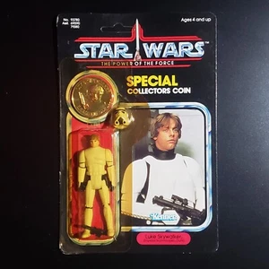 UNPUNCHED STAR WARS Kenner POTF Luke Skywalker Imperial Stormtrooper Outfit MOC - Bild 1 von 24