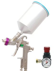 IWATA 5702 LPH400-LVB Basecoat HVLP SPRAY GUN 1.3-700ml Paint FREE Regulator - Picture 1 of 4