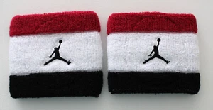 Nike Jordan Terry Wristbands Men's Cardinal Red/White/Black - Picture 1 of 2