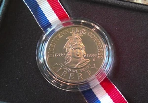 1989 S Congressional Bicentennial Proof Half Dollar with Box & COA - Picture 1 of 3