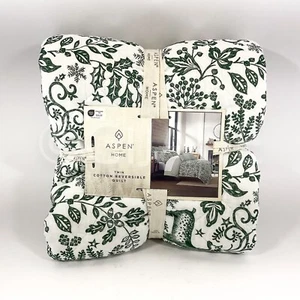 Aspen Home Twin Cotton Revisable Quilt 68”x86” New - Picture 1 of 5