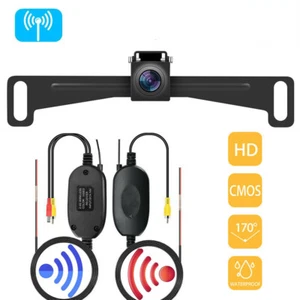 New Car Rear View Reverse Camera Wireless Backup HD Night Vision Waterproof 170° - Picture 1 of 11