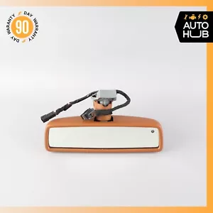 06-12 Bentley Continental Flying Spur Interior Rear View Mirror Brown OEM 58k - Picture 1 of 13