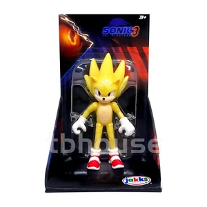 2.5" SUPER SONIC YELLOW figure SONIC 3 MOVIE toy JAKKS PACIFIC the HEDGEHOG 2024 - Picture 1 of 2
