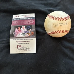 AL DARK  GIANTS SIGNED AUTHENTIC AUTOGRAPHED OML BASEBALL JSA COA - Picture 1 of 4