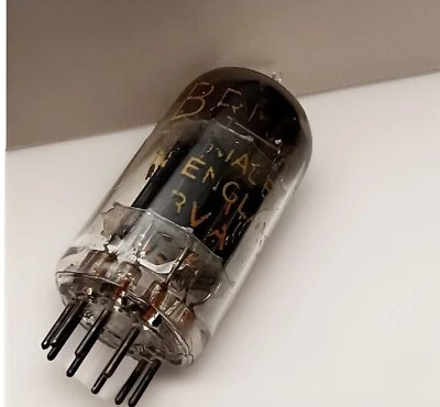 RARO SANTO GRIAL NOS Brimar Angle D Getter Largo Placa de Caja Negra 1950 ECC82 12AU7 Foto 1 de 4