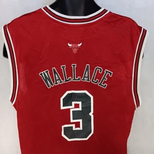 Adidas Chicago Bulls Ben Wallace Basketball Jersey Large Red #3 - Picture 1 of 7